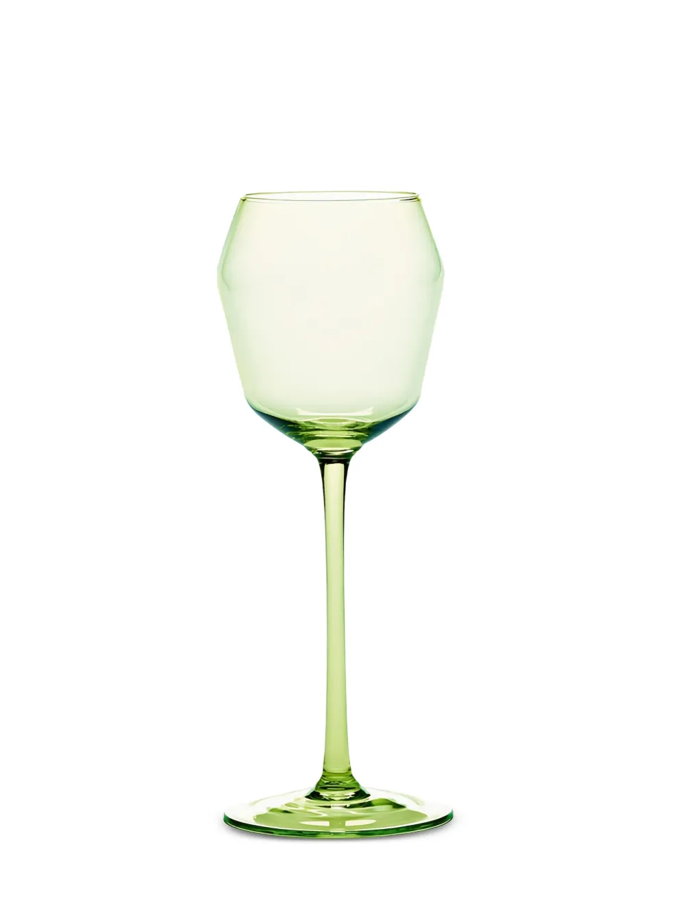 Ann Demeulemeester X Serax Billie geometric-faceted glass (set of four) | Green | Image 1