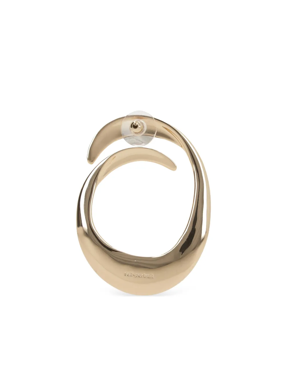 Shop Self-portrait Swirl Earrings In Gold