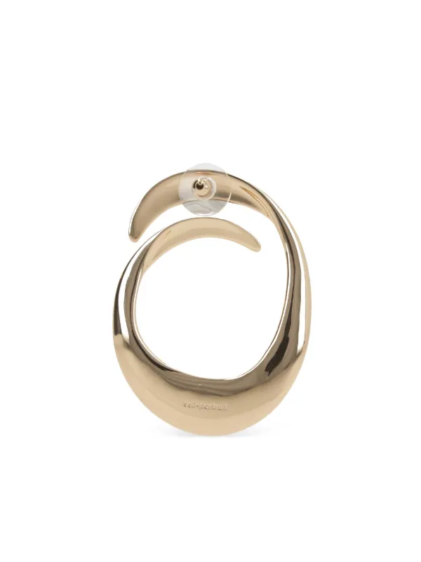 Self-Portrait Swirl Earrings | Gold | FARFETCH TR