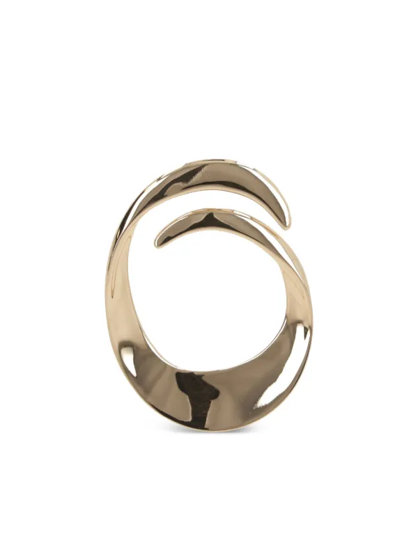 ピアス SELF PORTRAIT SWIRL EARRINGS IN BRASS Self-Portrait Swirl Earrings | Gold | FARFETCH AO
