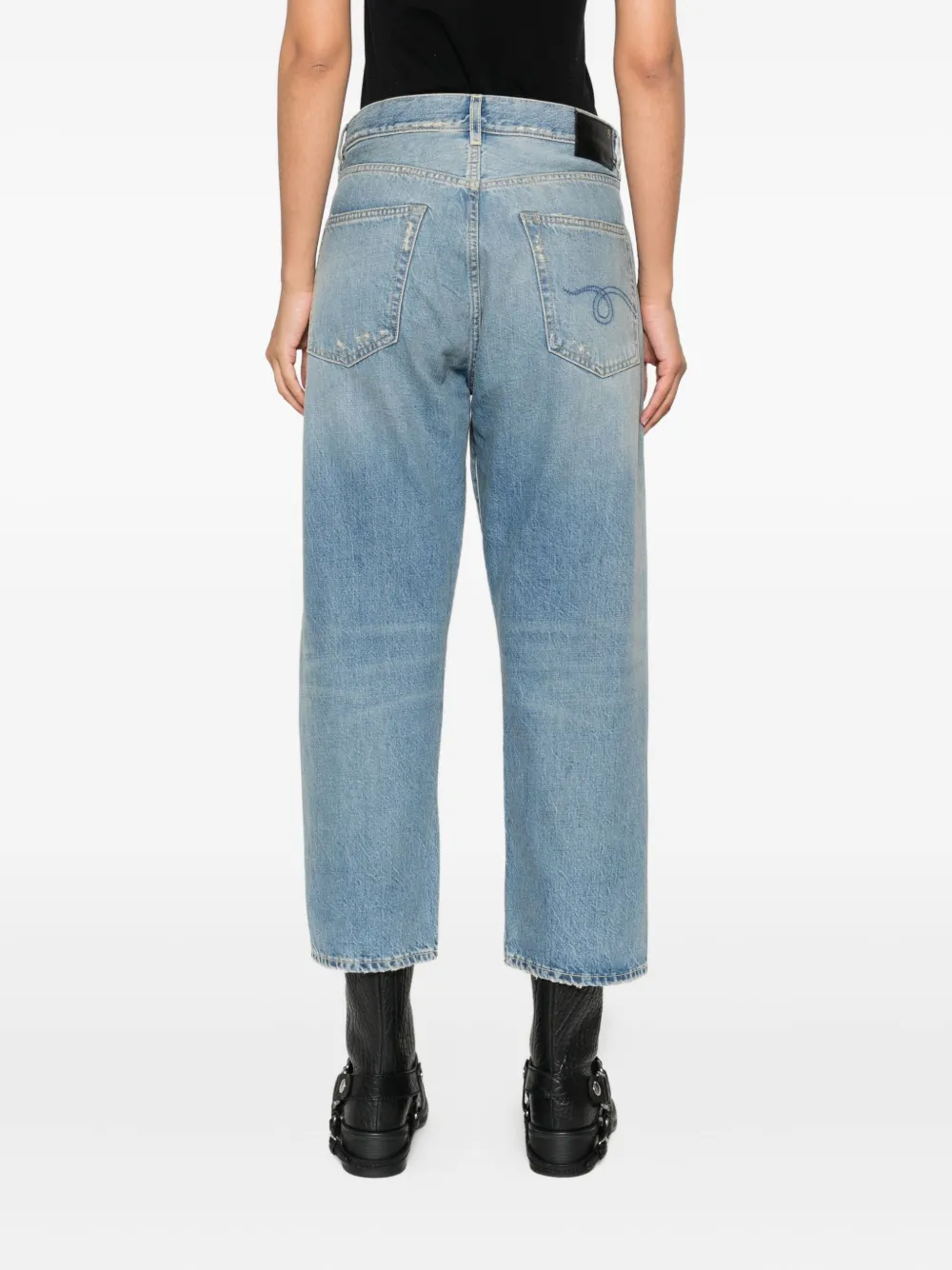 R13 X-Bf bootcut jeans Blauw