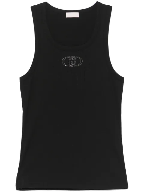 LIU JO logo-embroidered tank top