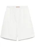 Plan C elastic-waist shorts - White