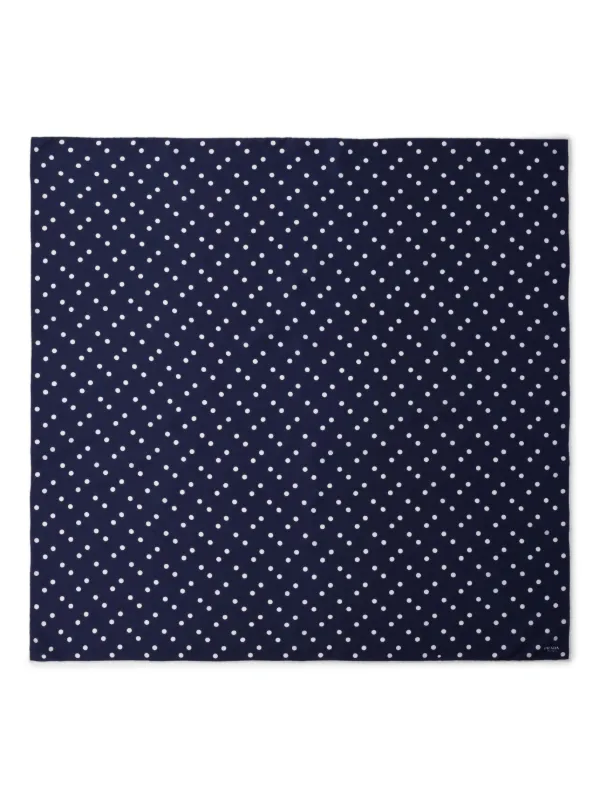 Prada プリント シルクスカーフ | ブルー | FARFETCH JP