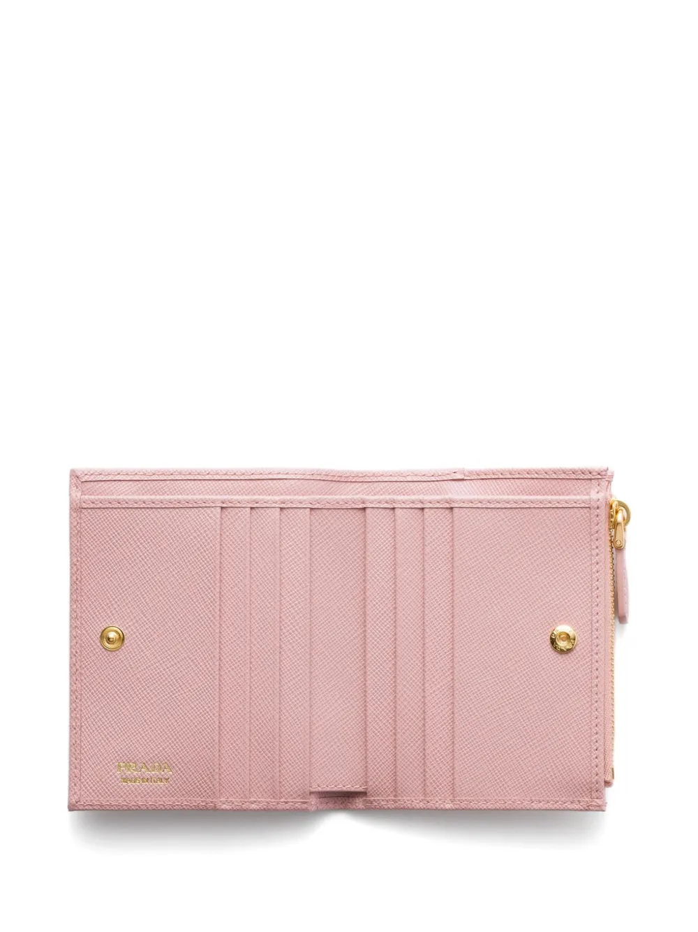 Prada Saffiano leren portemonnee Roze