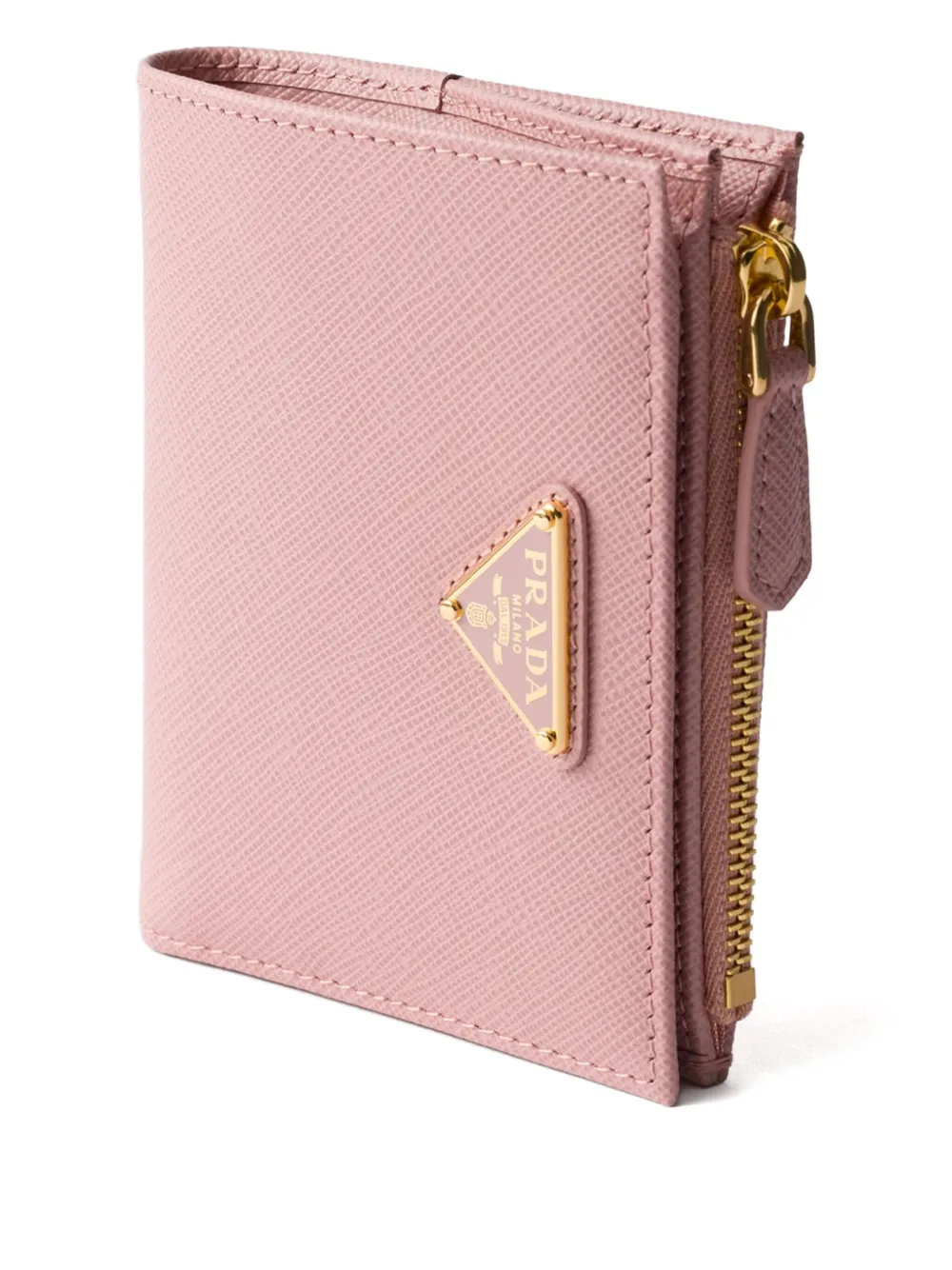 Prada Saffiano leren portemonnee Roze