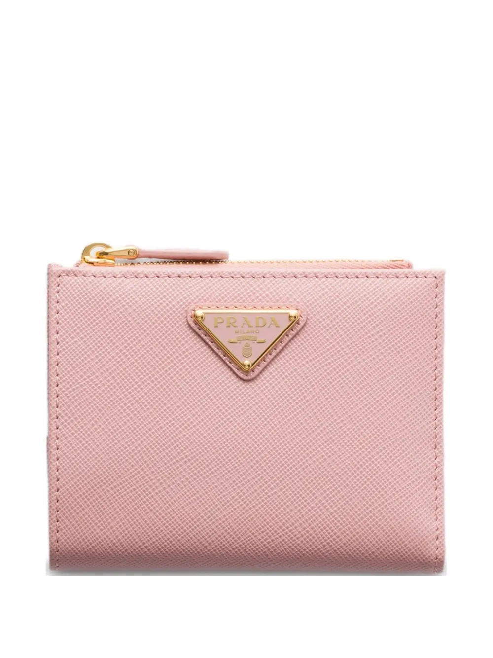 Prada Small Saffiano Leather Wallet In Pink