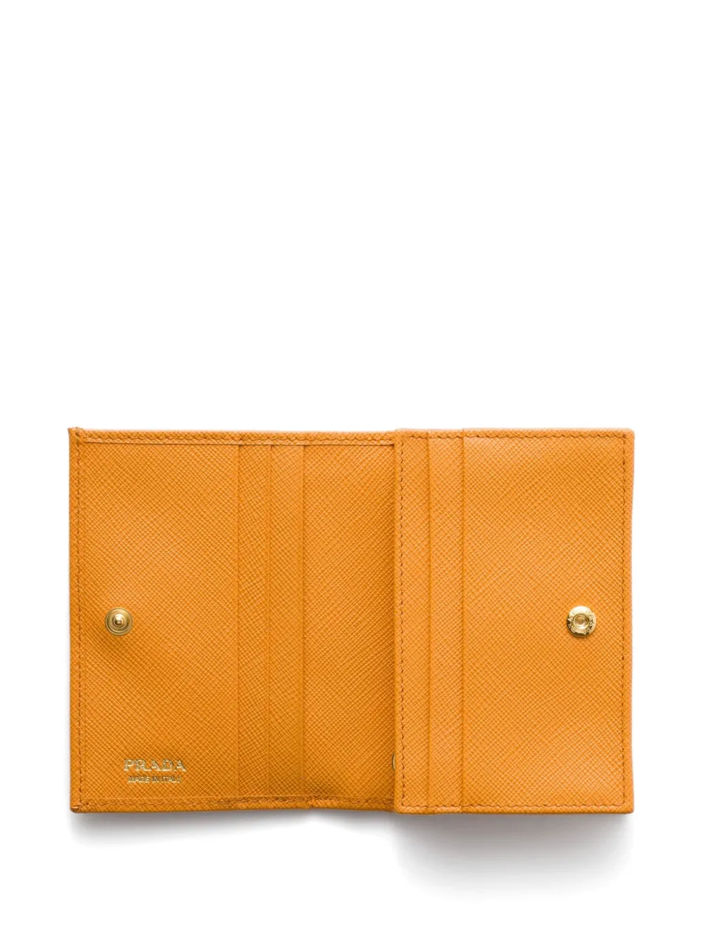 Prada Saffiano leren portemonnee Oranje