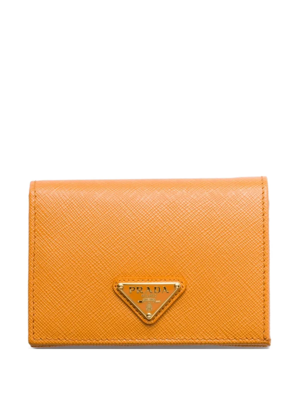 Prada Saffiano leren portemonnee Oranje