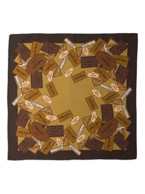Foulard en sergé à imprimé Heritage - Prada - Modalova