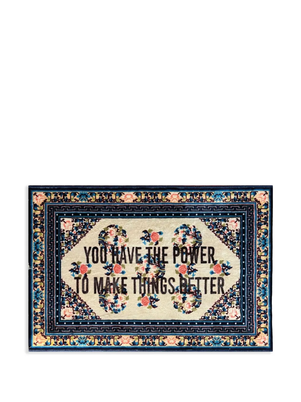 Seletti You Have The Power rug | Blue | Image 1