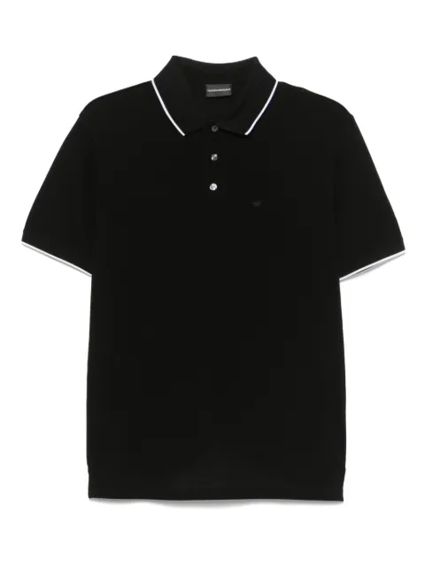 Emporio Armani logo-embroidered polo shirt 