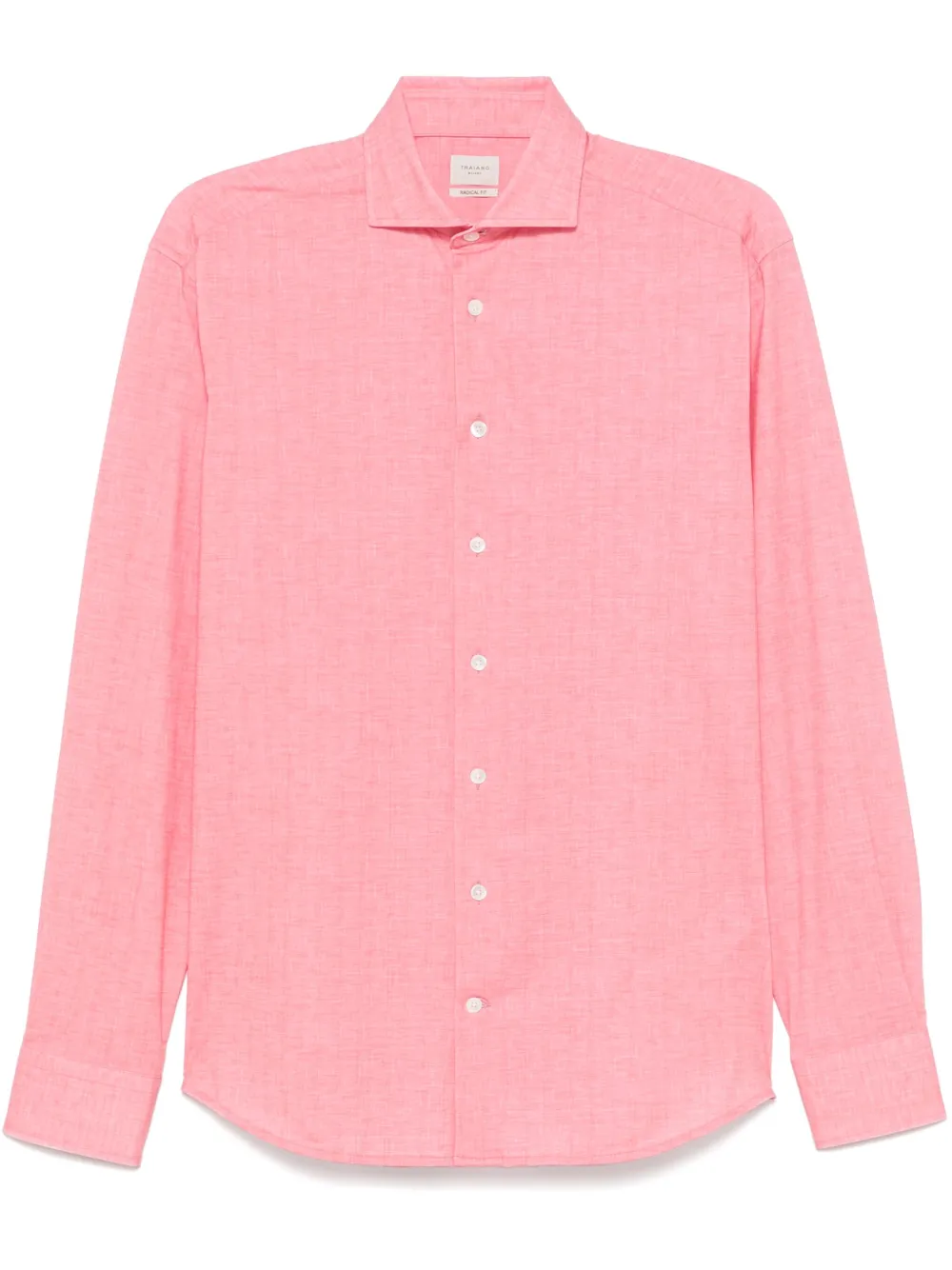 Traiano Milano camisa con cuello italiano | rosado | Image 1