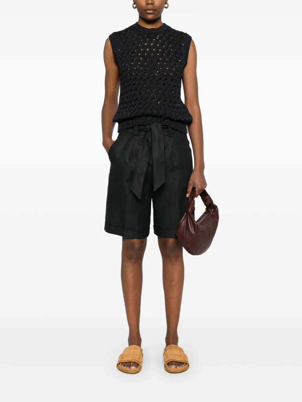 Peserico Top con paillettes | Canotte | Image 2