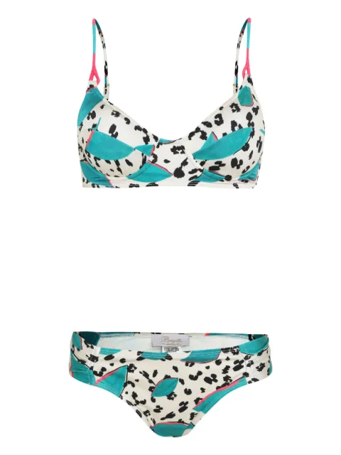 Brigitte graphic-print bikini set