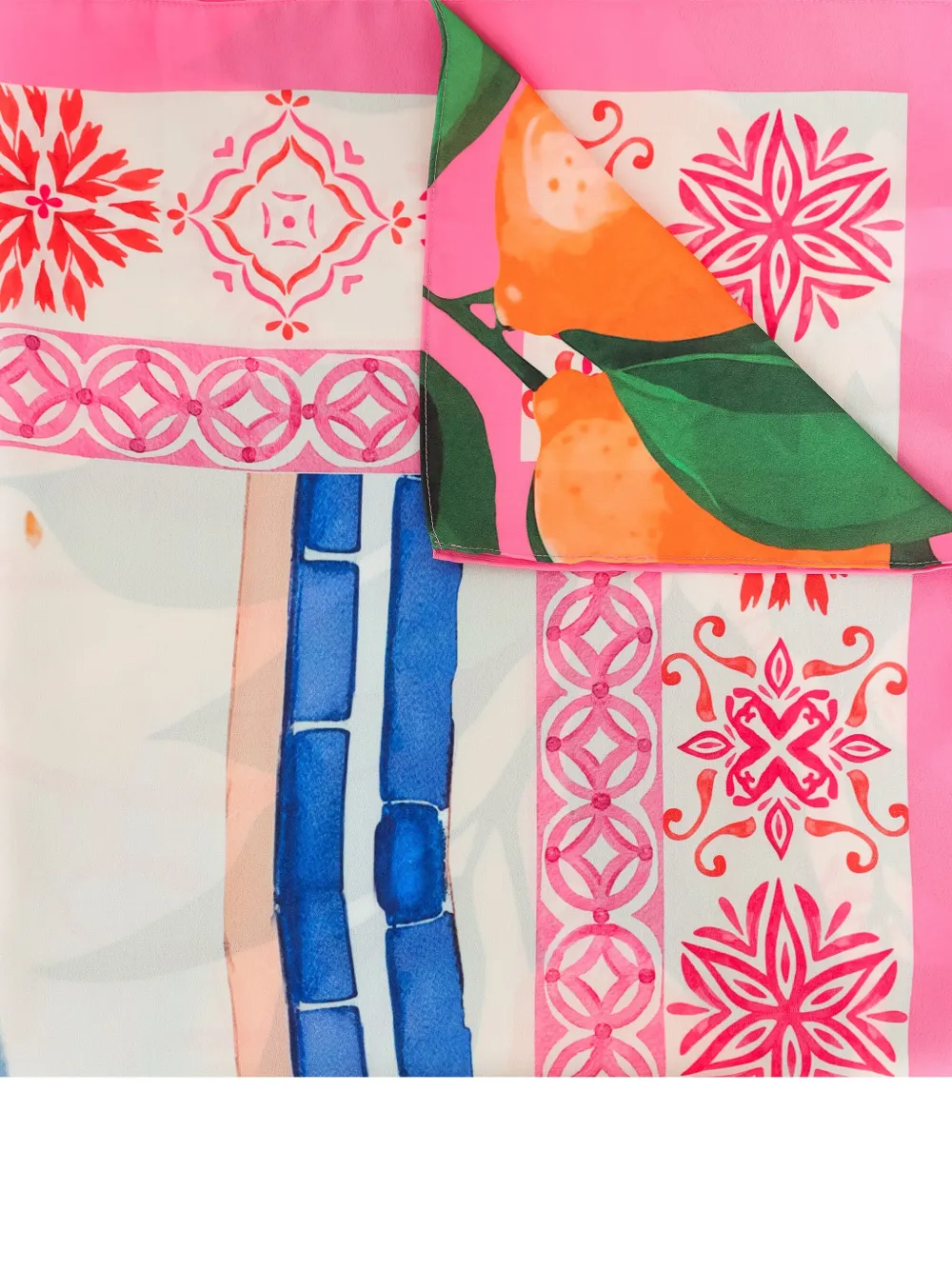 Brigitte Strandtuniek met print Roze
