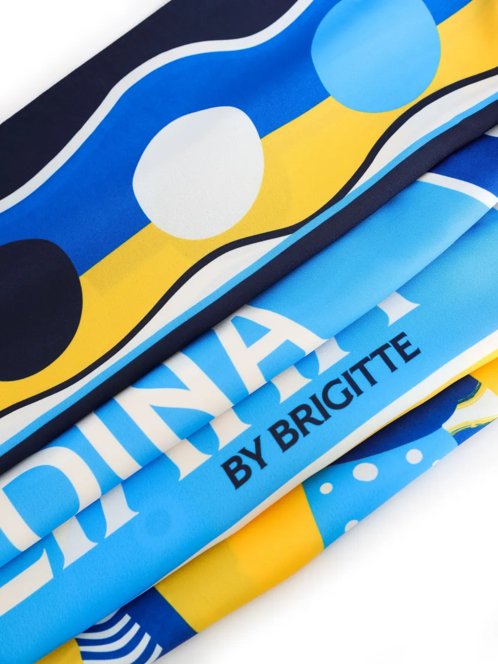 Brigitte Strandtuniek met print Blauw