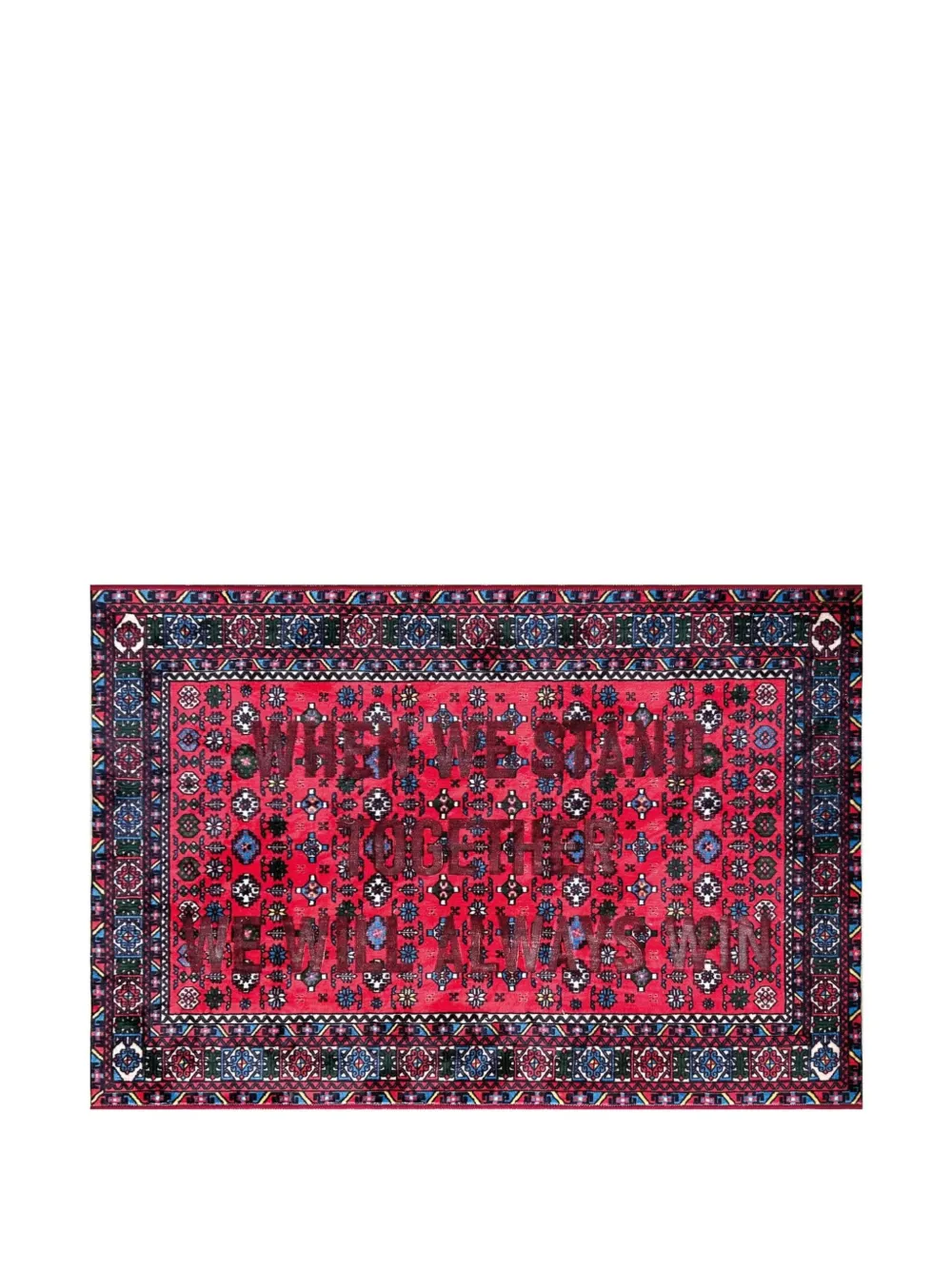 Seletti Aways Win rug | Red | Image 1