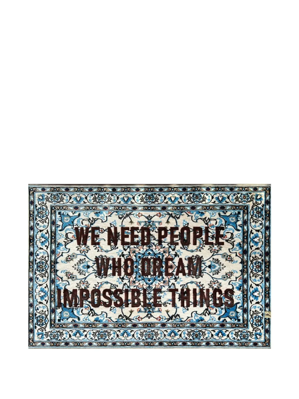 Seletti We Need People rug | Blue | Image 1