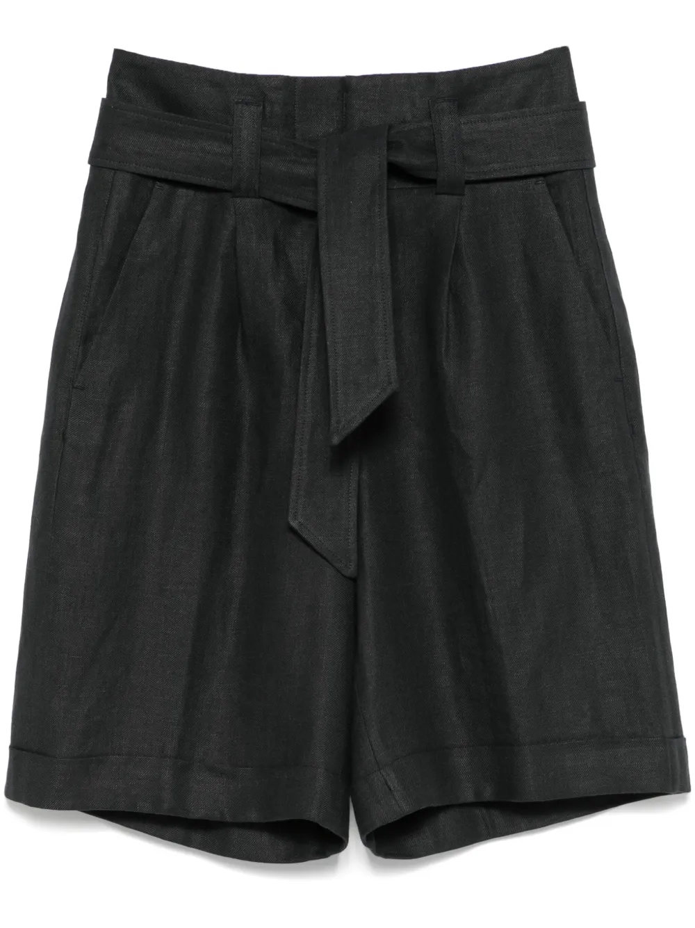 Peserico Shorts met geplooid detail Blauw
