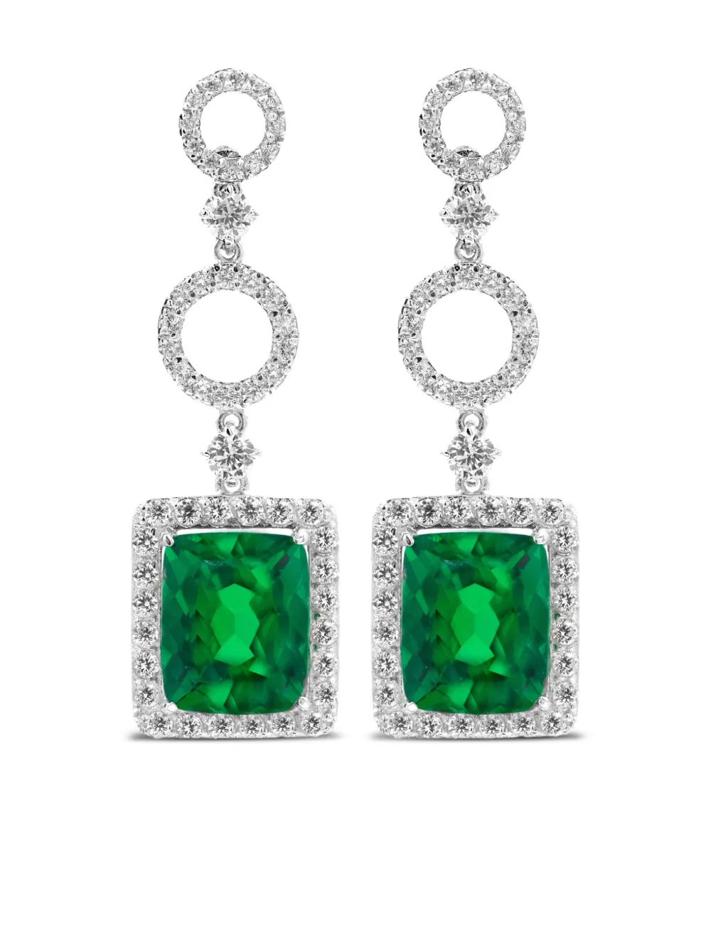 Juwelina Paris Rubain ピアス スターリングシルバー - シルバートーン Juwelina Paris Rubain ピアス スターリングシルバー - シルバートーン