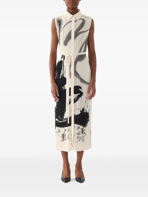 Robe mi-longue à effet plissé - Jason Wu Collection - Modalova