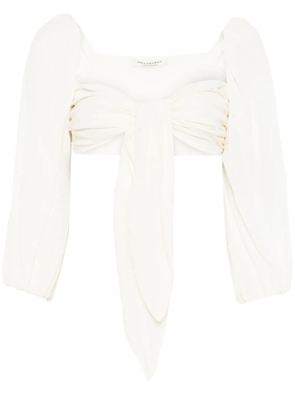 Philosophy Di Lorenzo Serafini Top met gedrapeerd detail Beige