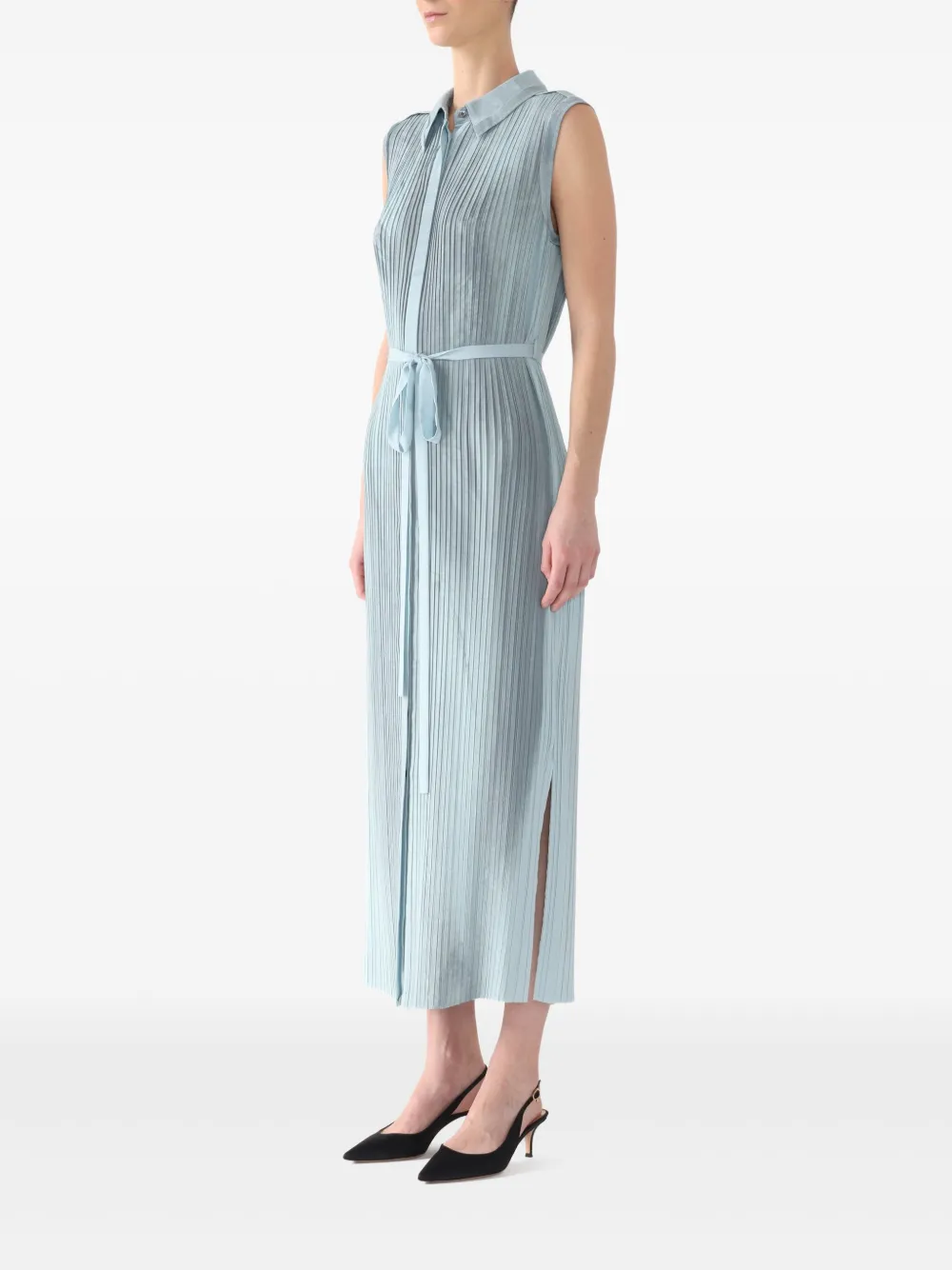 Jason Wu Collection plissé-effect midi dress - Blauw