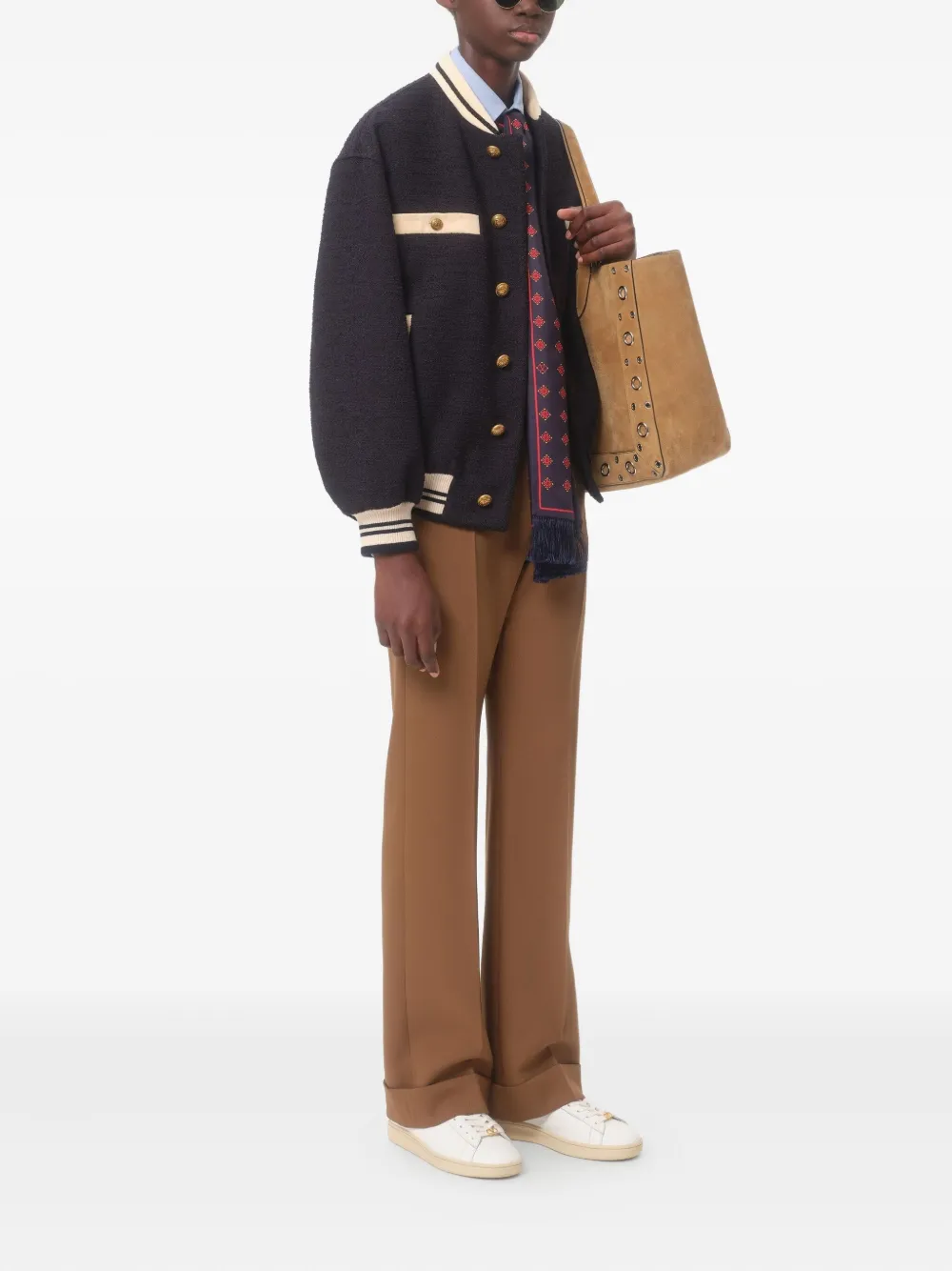 Valentino Garavani Button-up universiteitsjack Blauw