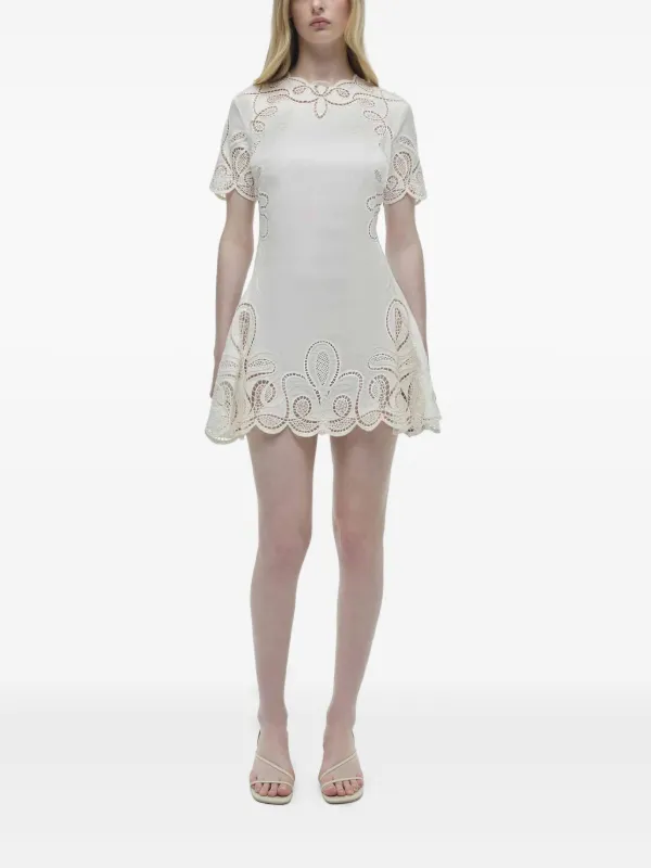 Rozlyn abstract-print minidress