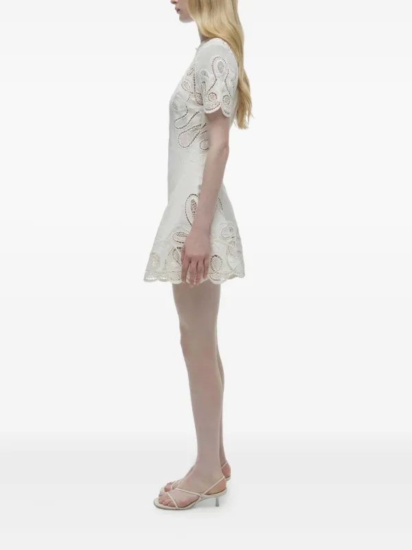 Rozlyn abstract-print minidress