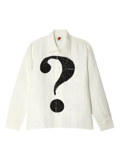 Sky High Farm question mark-detail shirt