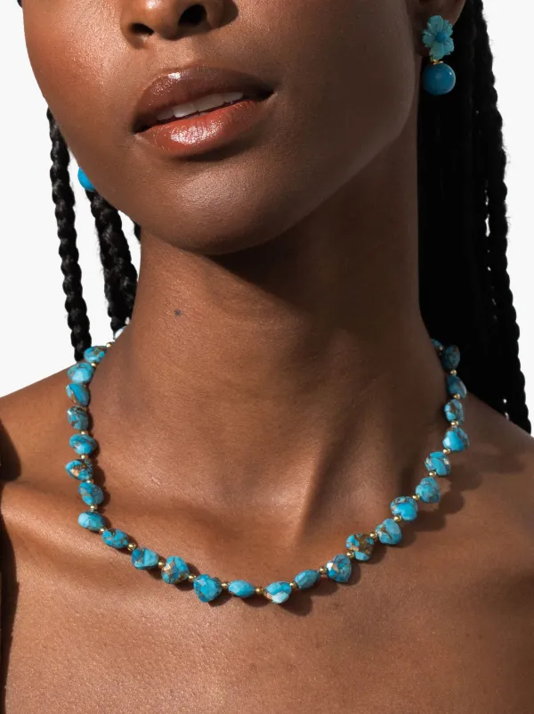 Jennifer Behr Angara Necklace Blue FARFETCH ID