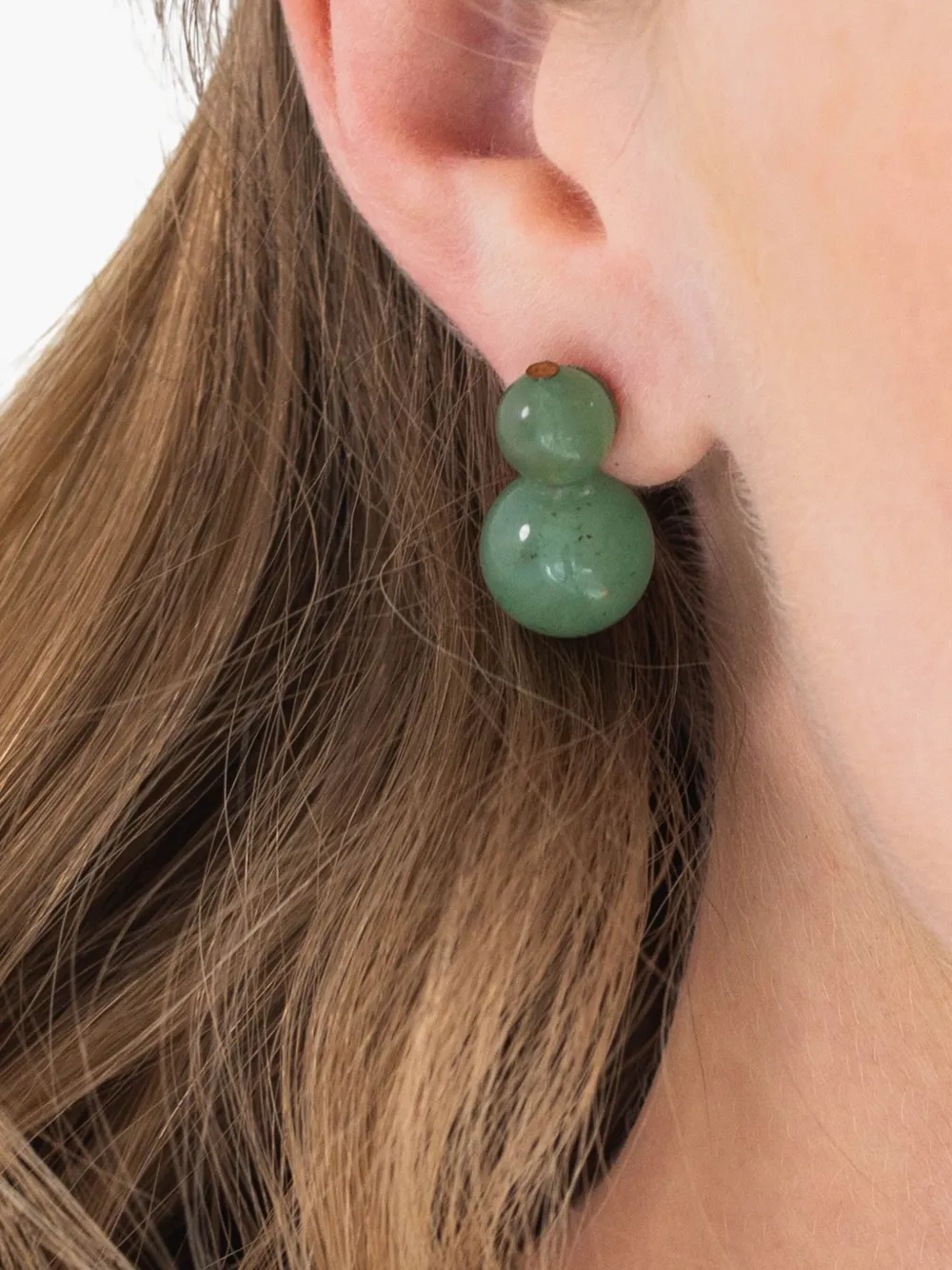 Jennifer Behr Cara Earrings In Green
