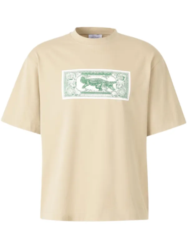 【関税＆送料込み】Off-White Arrow Ticket T-Shirt Off-White Arrow Ticket Tシャツ | ニュートラル | FARFETCH JP