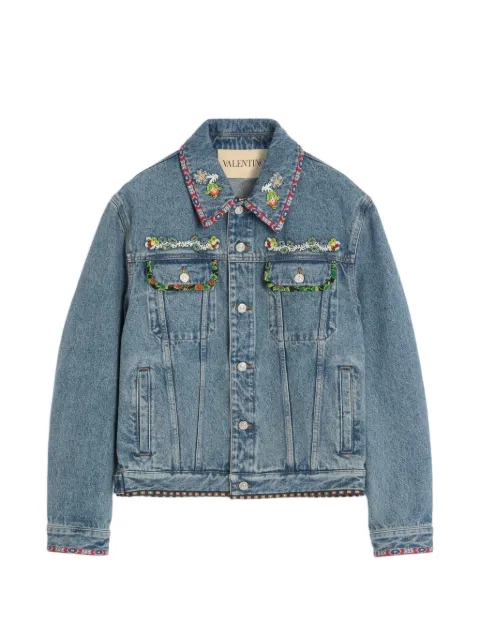 Valentino Garavani embroidered denim jacket
