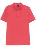 BOSS logo-patch polo shirt - Red