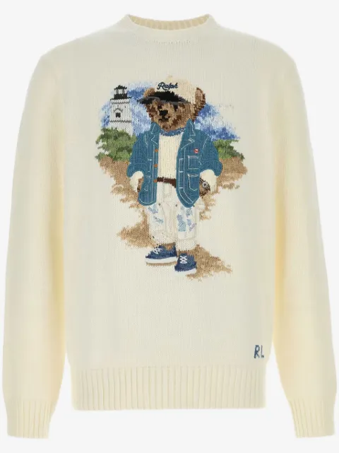 Polo Ralph Lauren suéter con motivo Polo Bear