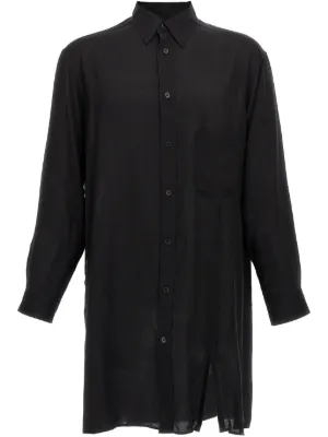 Yohji Yamamoto POUR HOMME ロングシャツ 黒 サイズ2 - メルカリ
