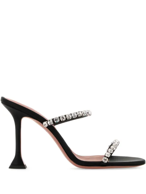 Amina Muaddi mules Gigi con tacón de 95mm