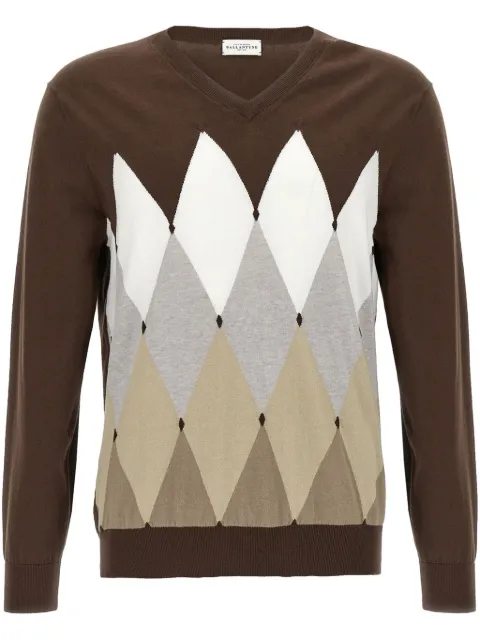Ballantyne argyle-knit jumper