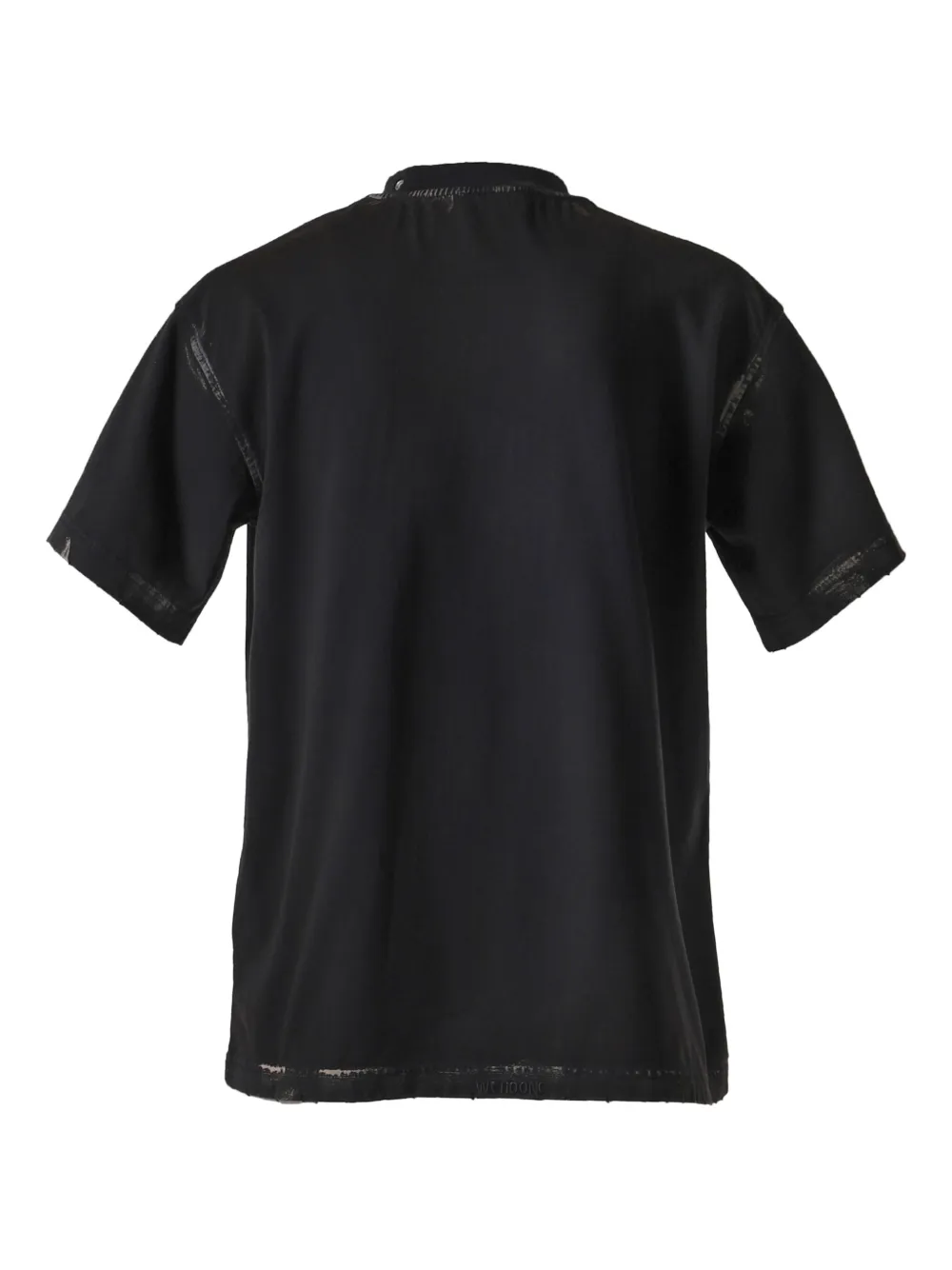 We11done Katoenen T-shirt - Zwart