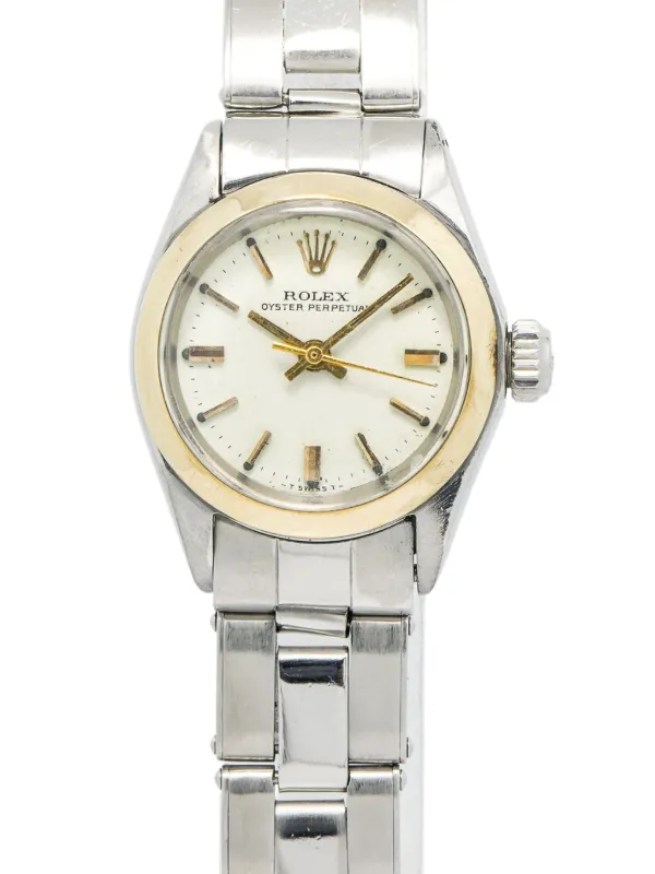 Rolex pre-owned Oyster Perpetual 24mm White FARFETCH PH