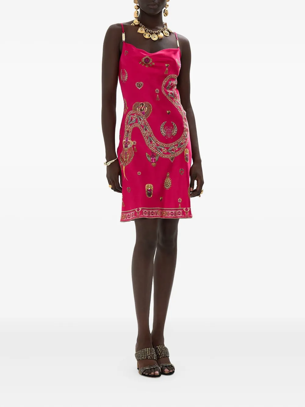 Camilla Kissed By A Cobra mini dress - Roze