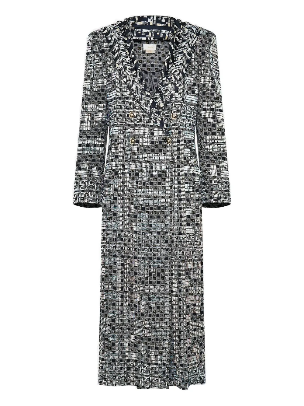 Camilla double-breasted coat – Blue