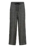 Camilla elastic-waist silk trousers - Blue
