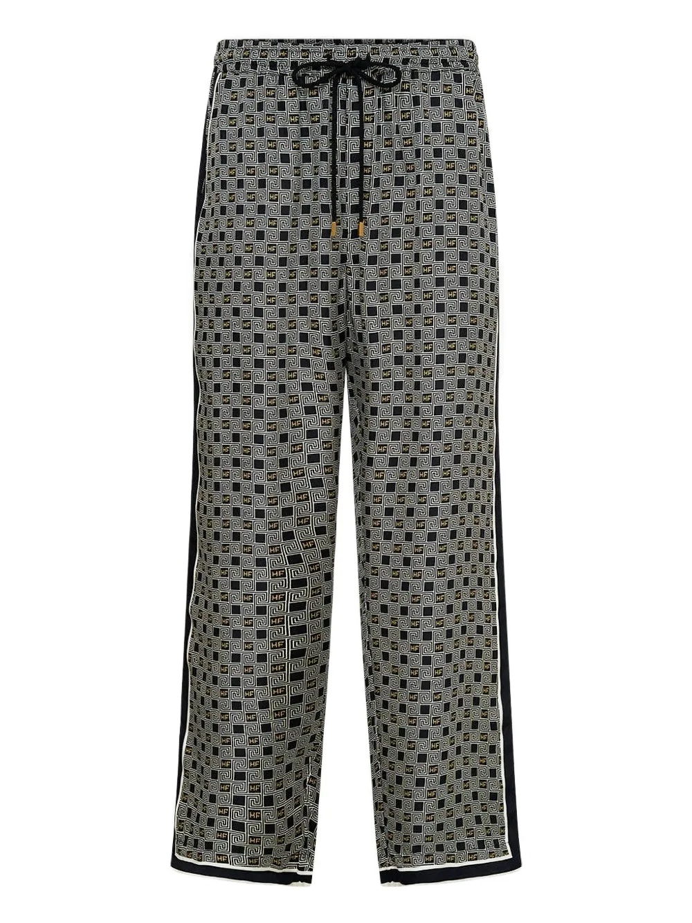 Camilla elastic-waist silk trousers | Blue | Image 1