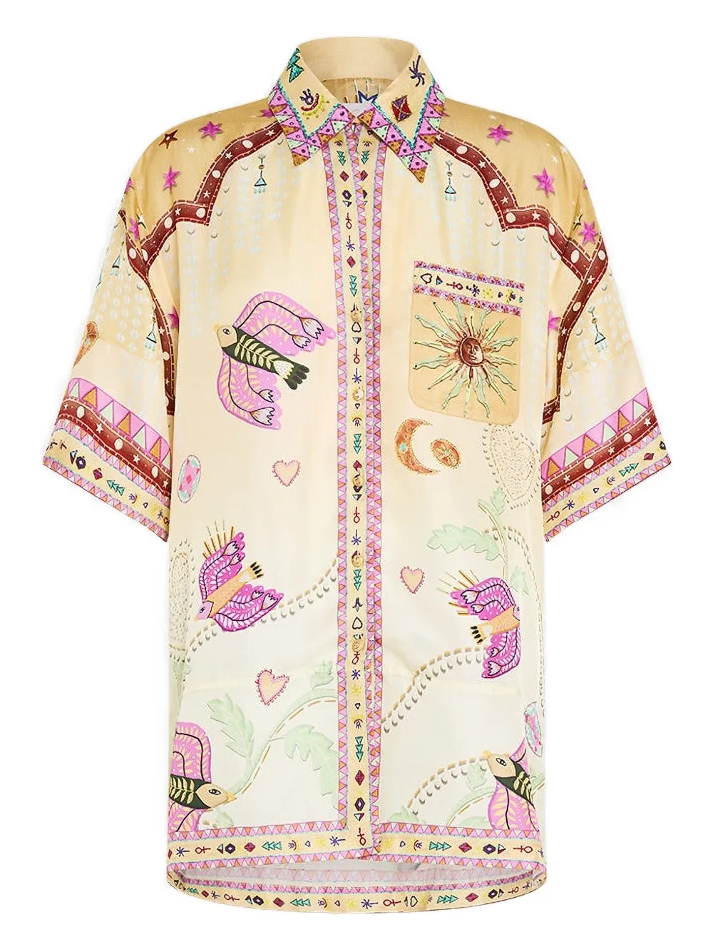 Camilla camisa Aswan Abstract | neutro | Image 1