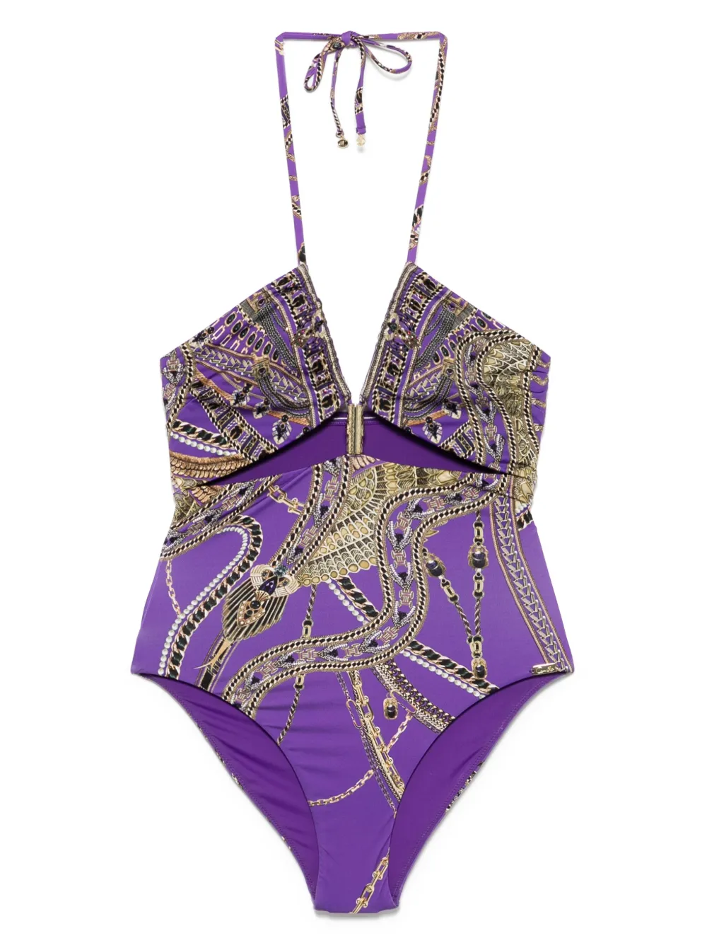 CAMILLA CUT OUT HALTER ONE-PIECES