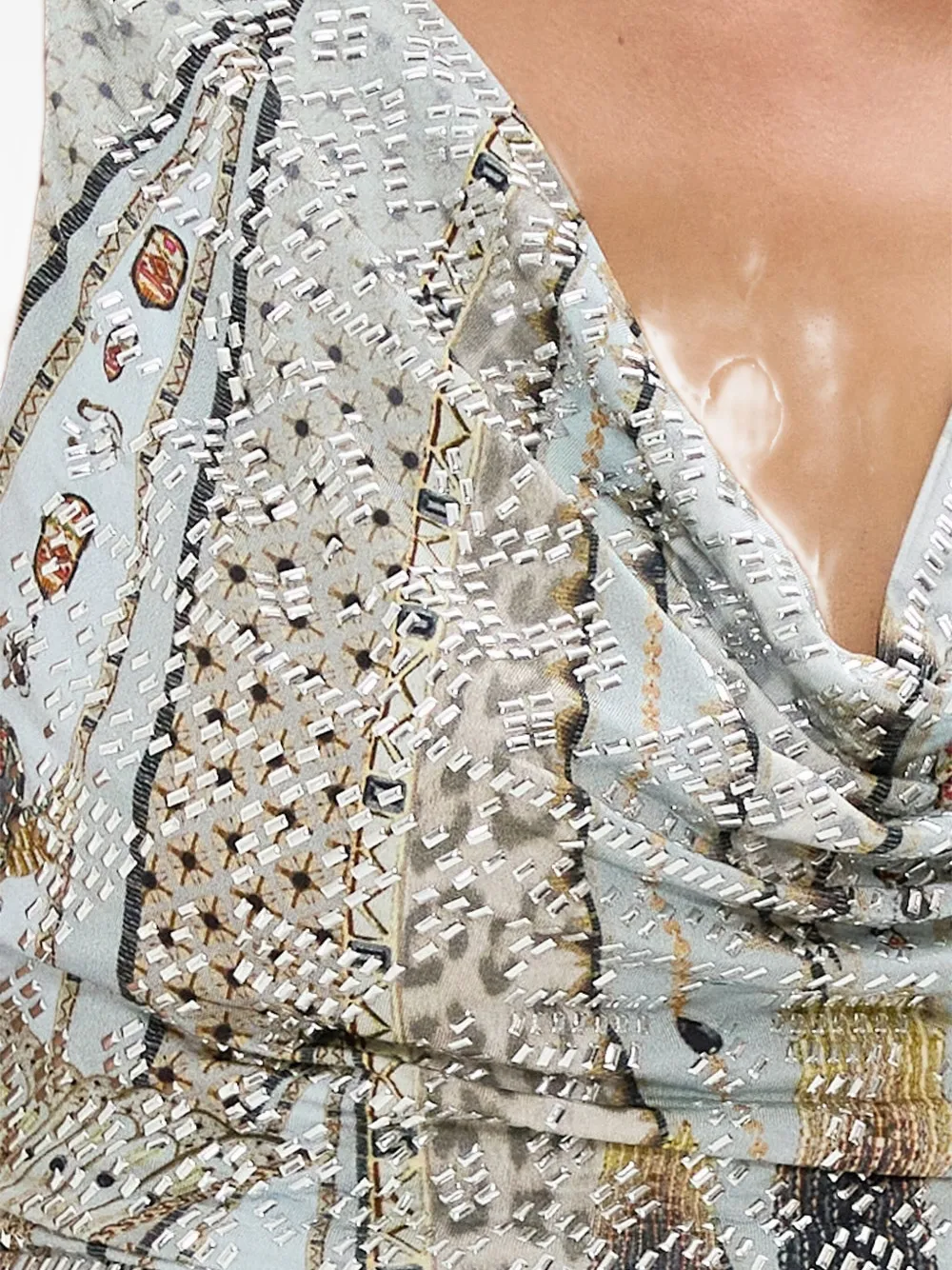 Camilla Top met col Blauw